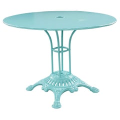 French Vintage Metal Garden Table