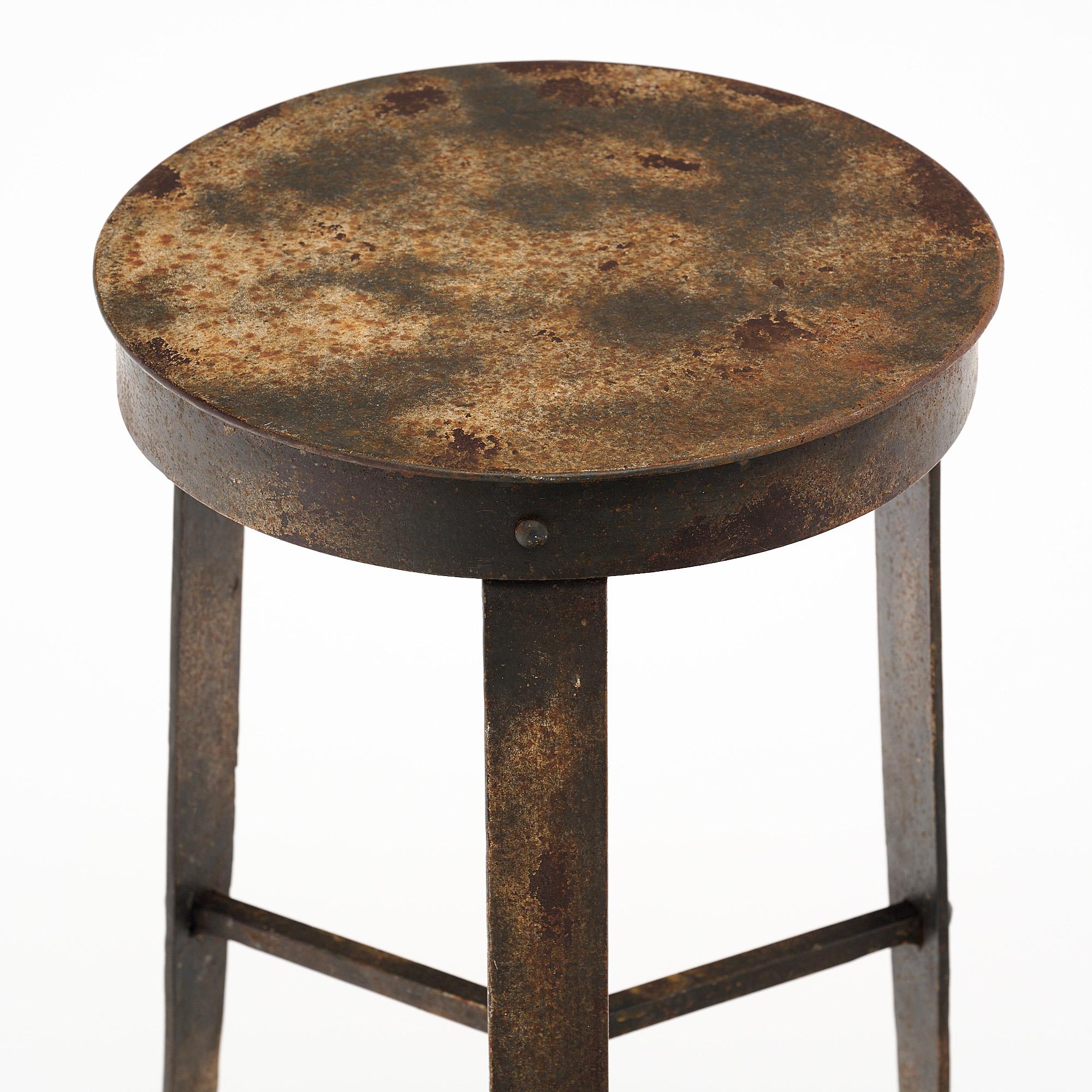Metal French Vintage Etruscan Style Side Tables For Sale