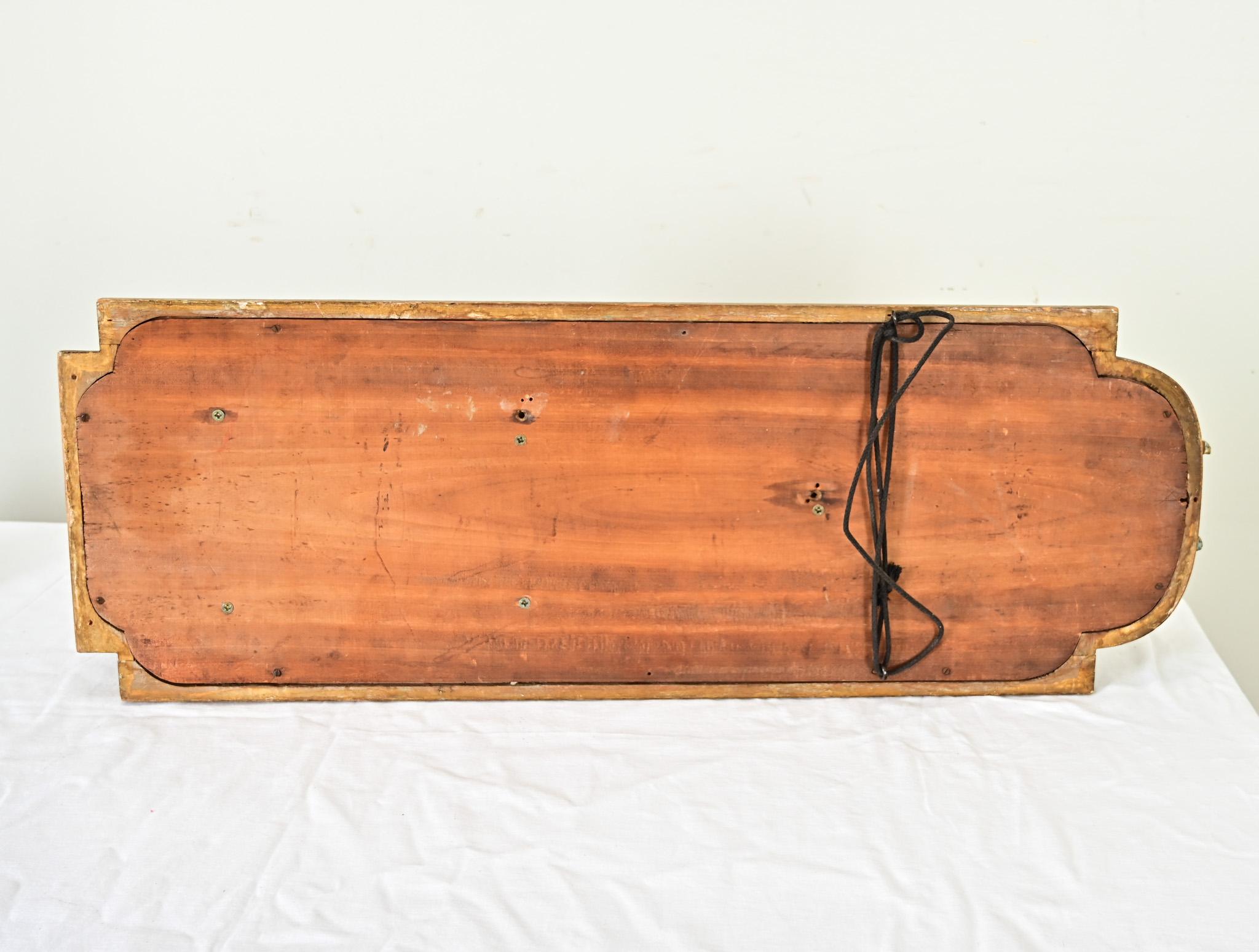 20th Century French Vintage Mirrored Hanging Wall Shelf For Sale