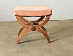 French Vintage Neoclassical Curule Stool