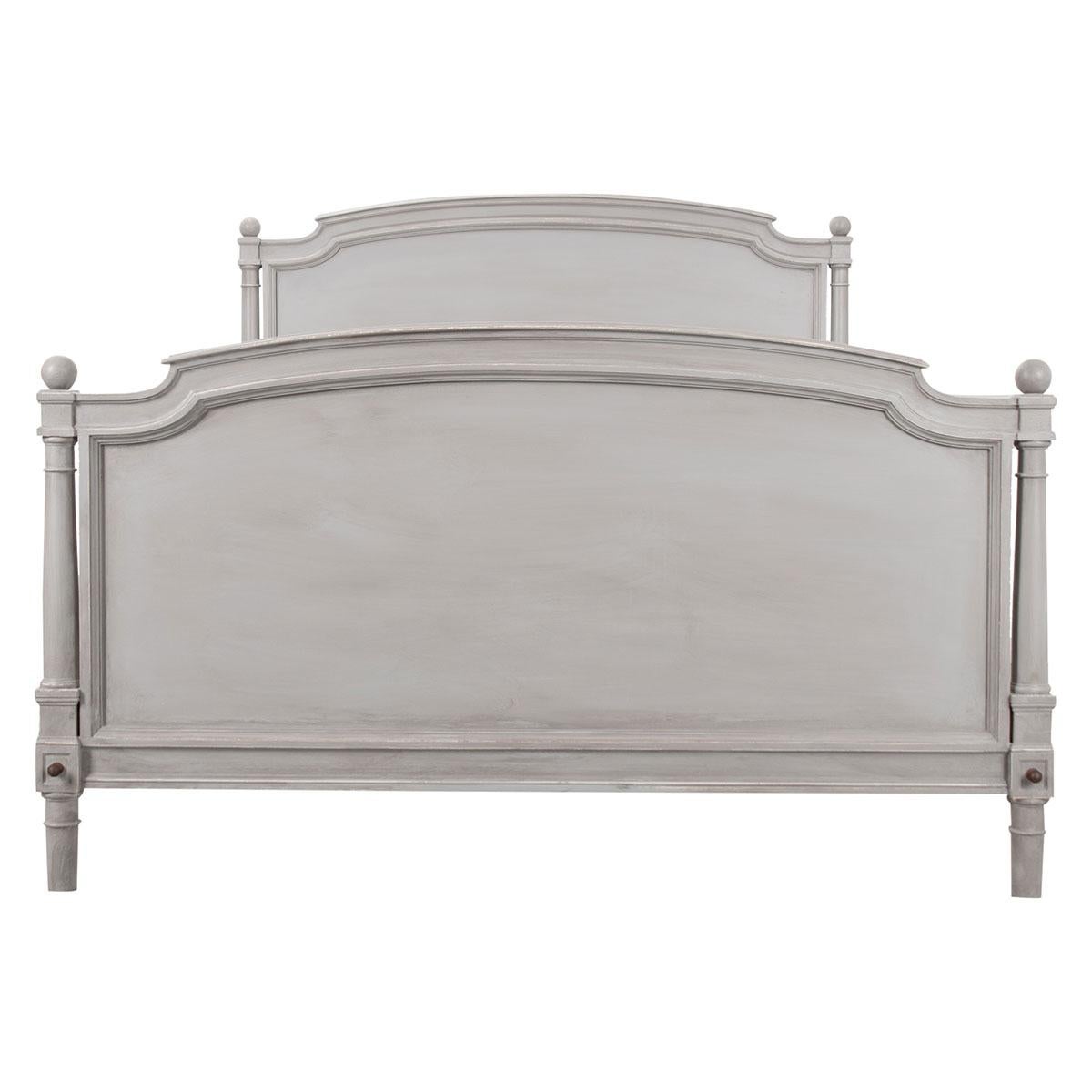 French Vintage Painted Full Size Bed For Sale