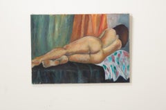 Pintura francesa de época de una dama