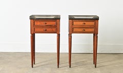 French Vintage Pair of Louis XVI Style Bedside Tables