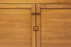 French Vintage Pierre Chapo R13A Elmwood Sideboard, 1980s