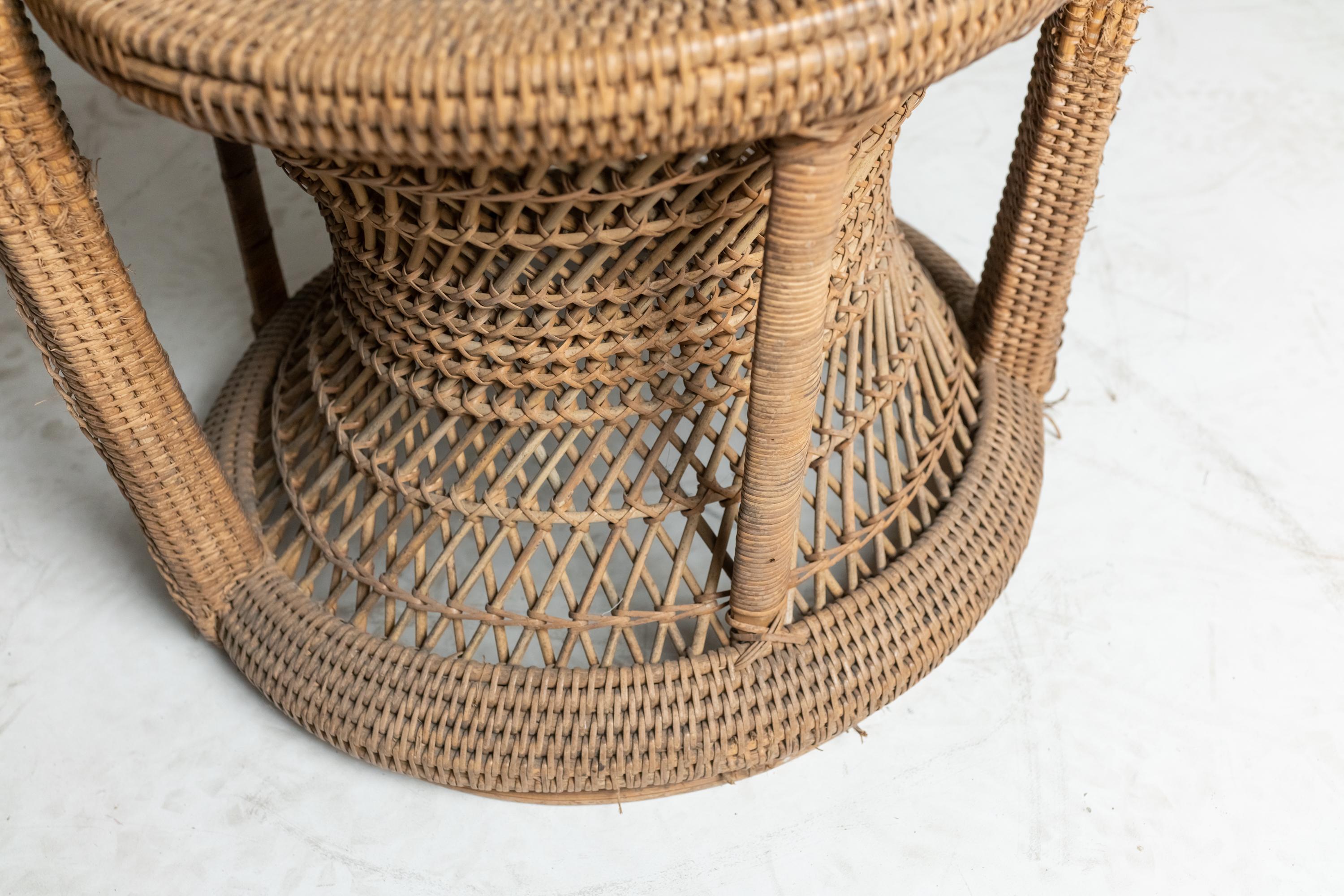 French Vintage Rattan 