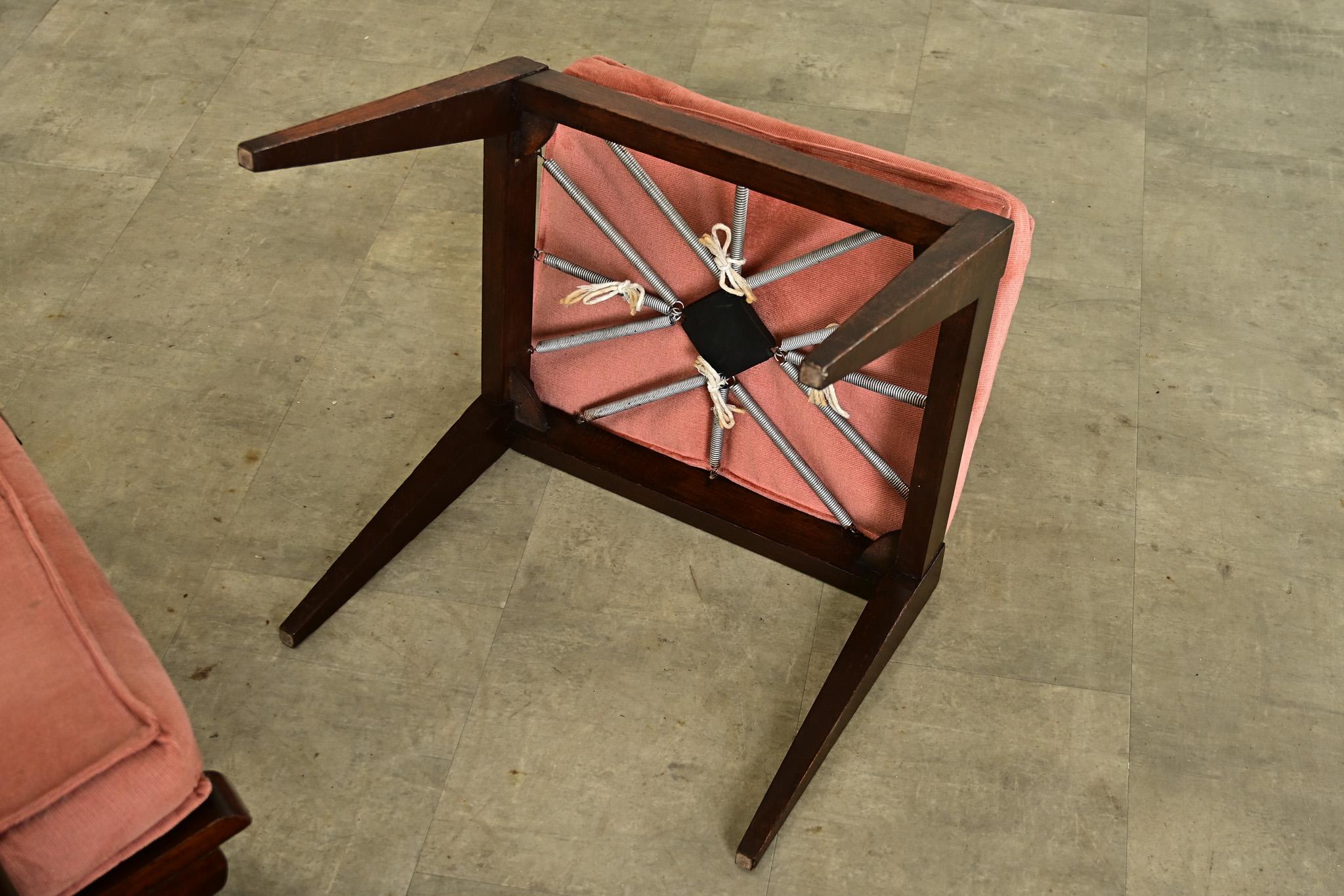 Metal French Vintage Reclining Armchair & Ottoman For Sale