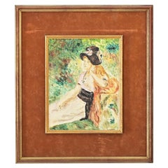 Peinture d'hommage à Renoir, Vintage, France