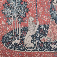 French Vintage Reproduction of the Lady and the Unicorn, circa 1950
