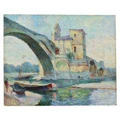 French Vintage Seascape Painting