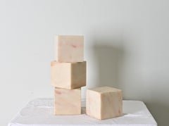 French Vintage Set of Four Marble Cubes