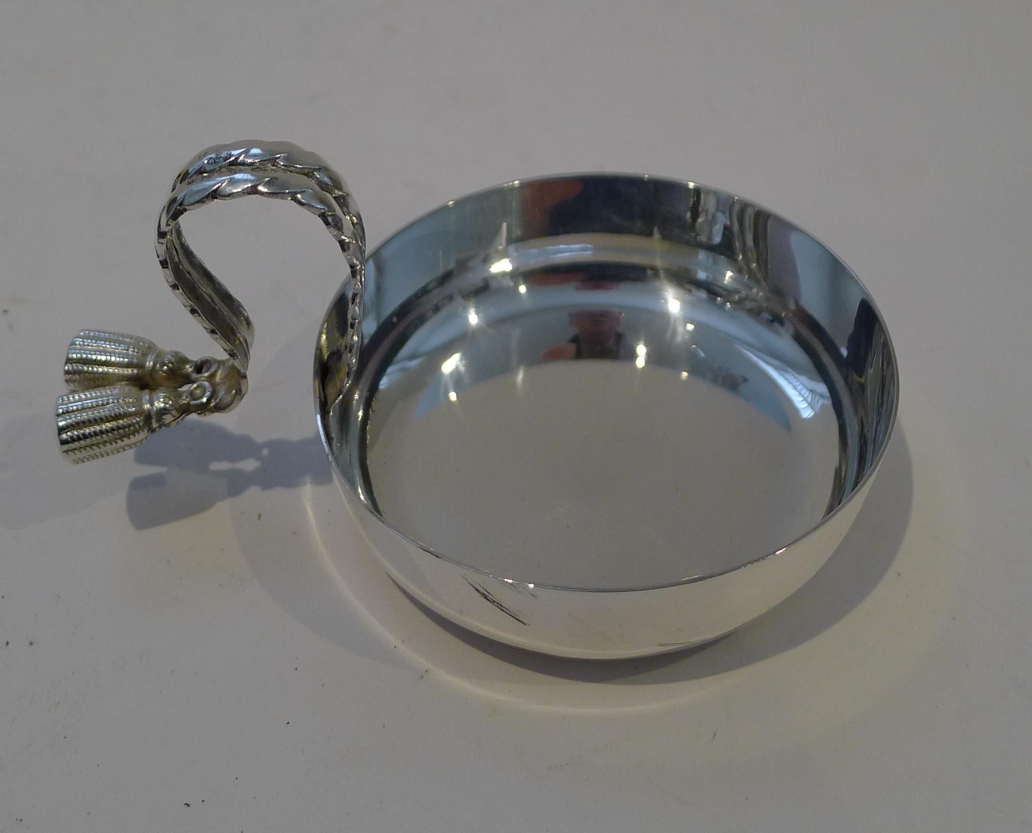 Mid-Century Modern French Vintage Silver Plated Vide Poche by Maria Pergay c.1950 For Sale