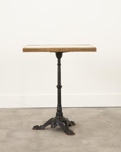 Table de bistro carrée vintage française