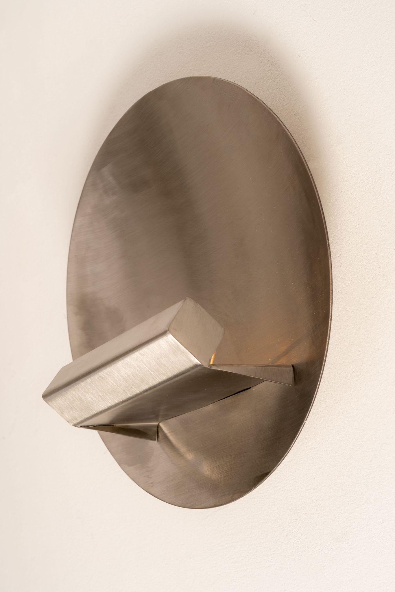 French Vintage Stainless Steel Applique by Maria Pergay, 1970s in vendita 8