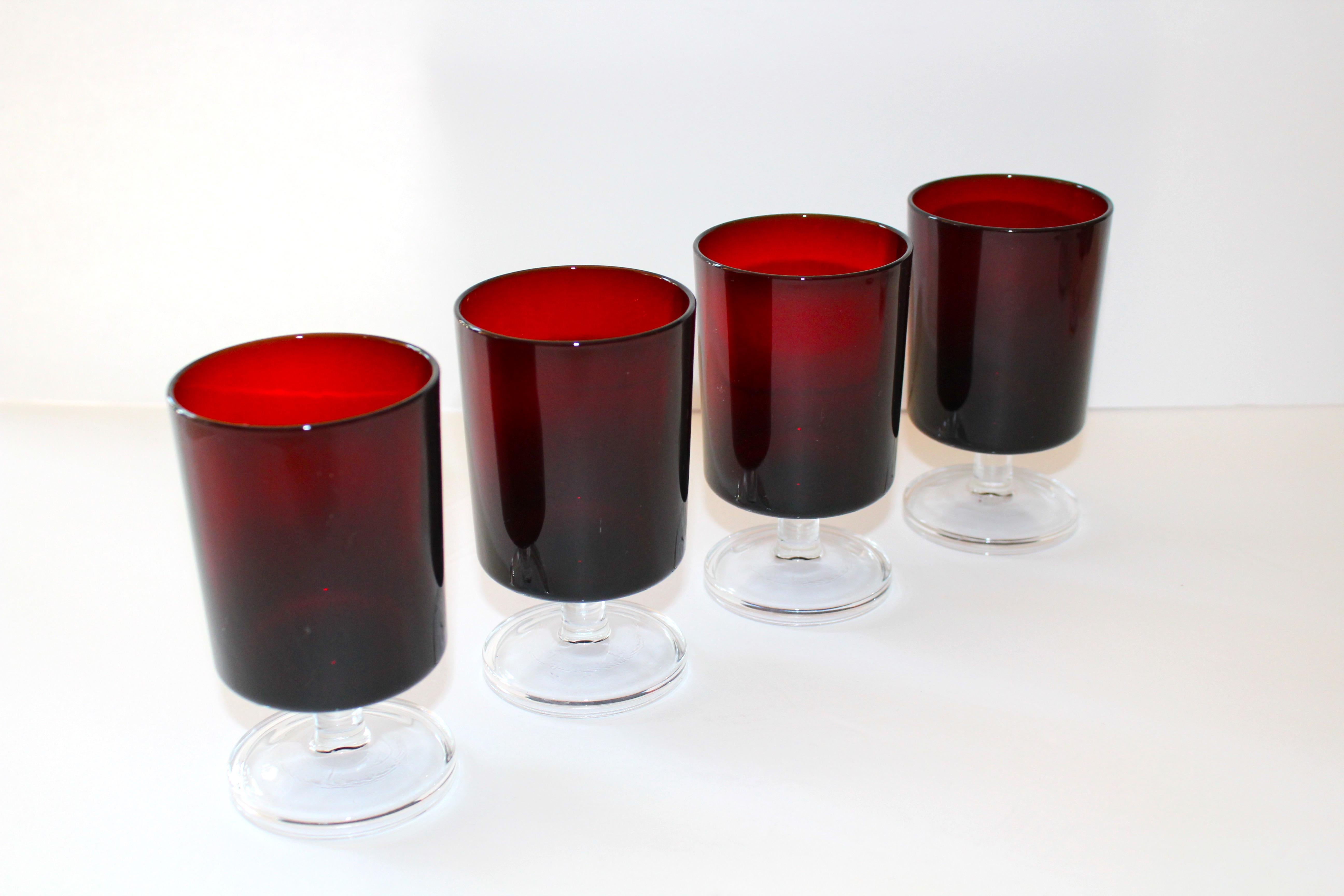 ruby stemware