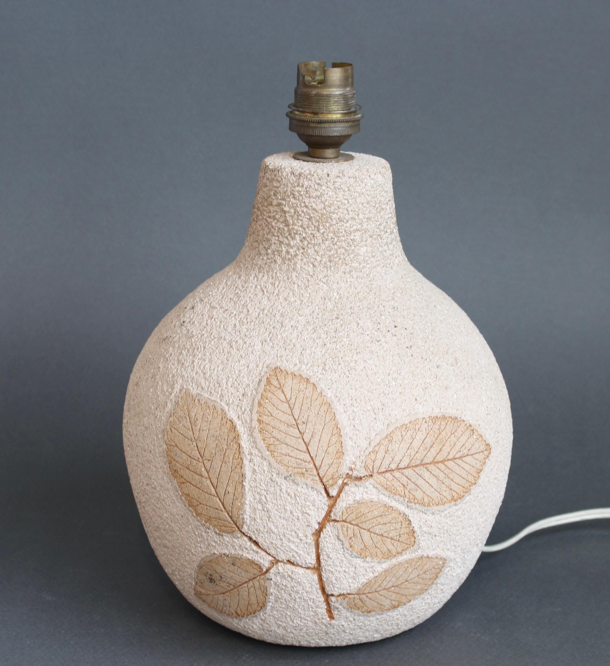 French Vintage Stoneware Table Lamp by Roger Capron (circa 1970s) 1