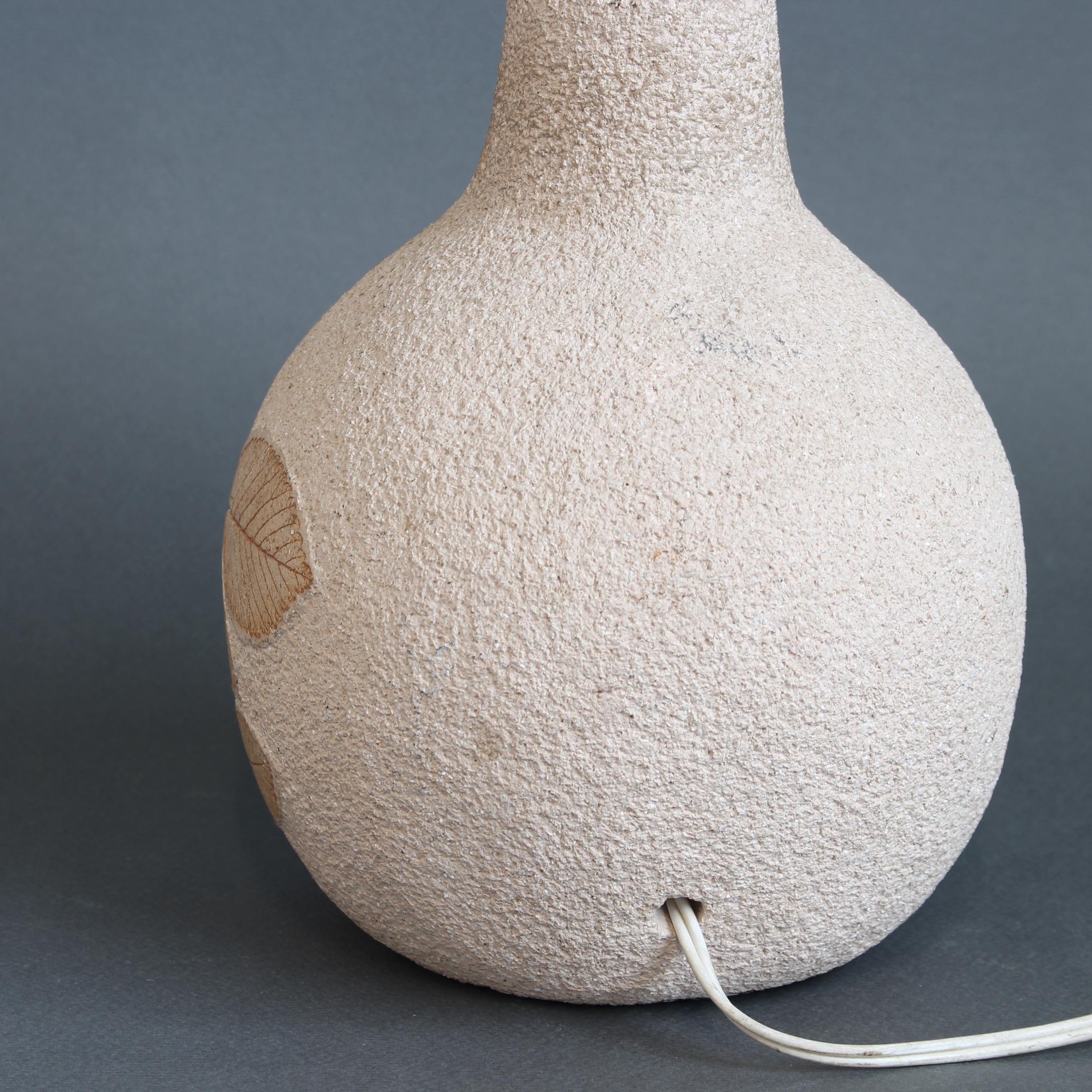 French Vintage Stoneware Table Lamp by Roger Capron (circa 1970s) 3