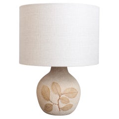 French Vintage Stoneware Table Lamp by Roger Capron (circa 1970s)
