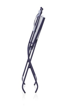 Chaise pliante en fer de style bistro français vintage, intérieure et extérieure