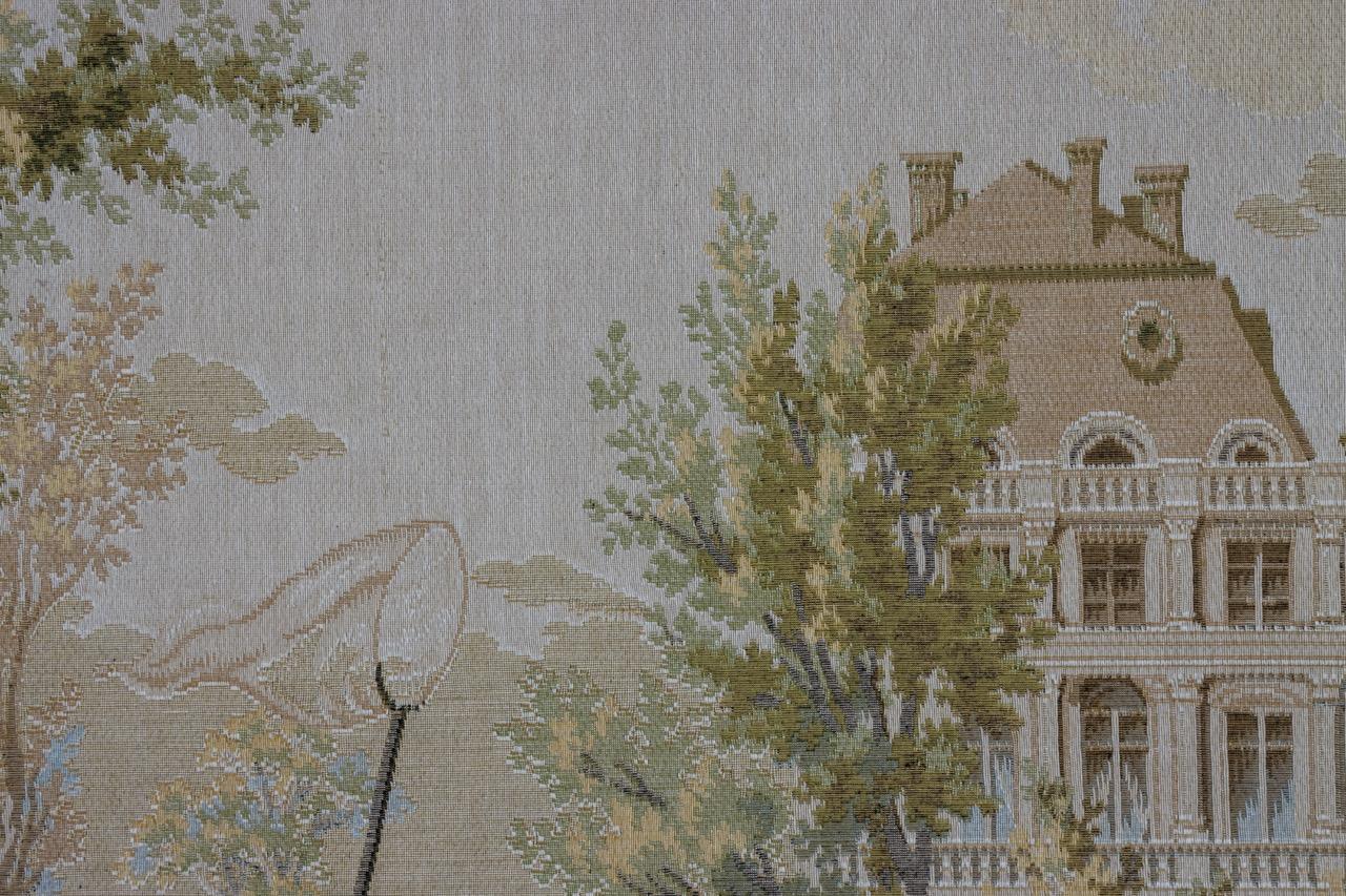 Französischer Wandteppich Gallant-Szene von JP Paris Panneaux Gobelins im Angebot 7
