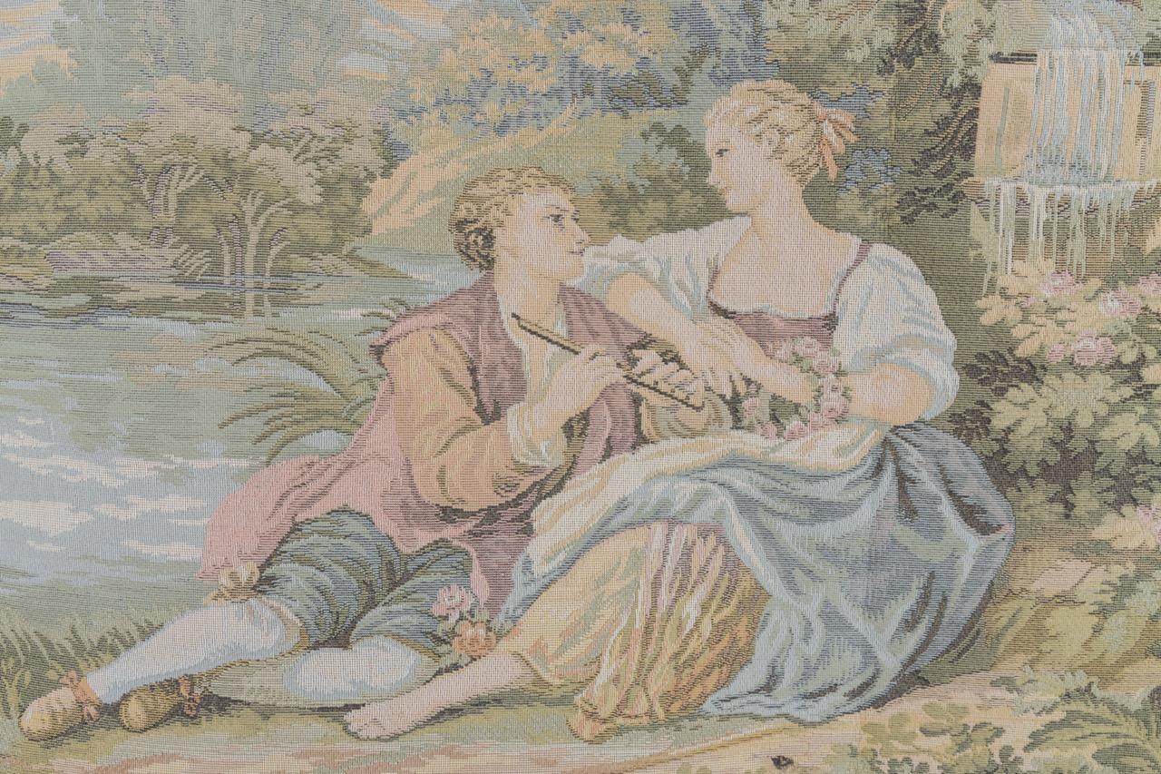 Tapiz francés de época Escena galante Francés en venta