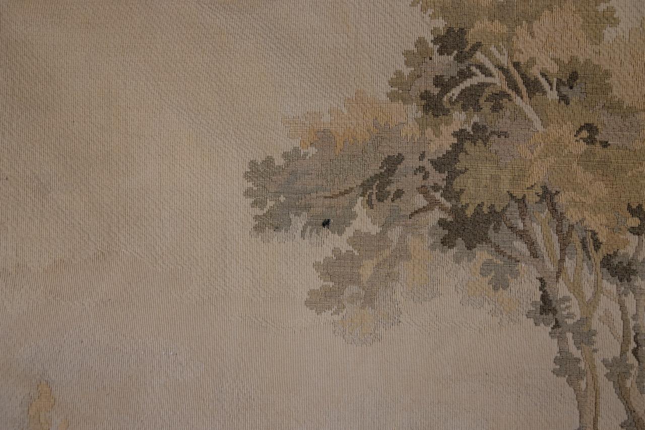 French Vintage Tapestry Romantic Scene For Sale 9