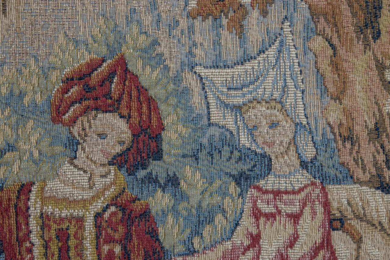 Französischer Vintage-Wandteppich The Royal Hunt von Marc Waymel, The Royal Hunt, 1984 im Angebot 6