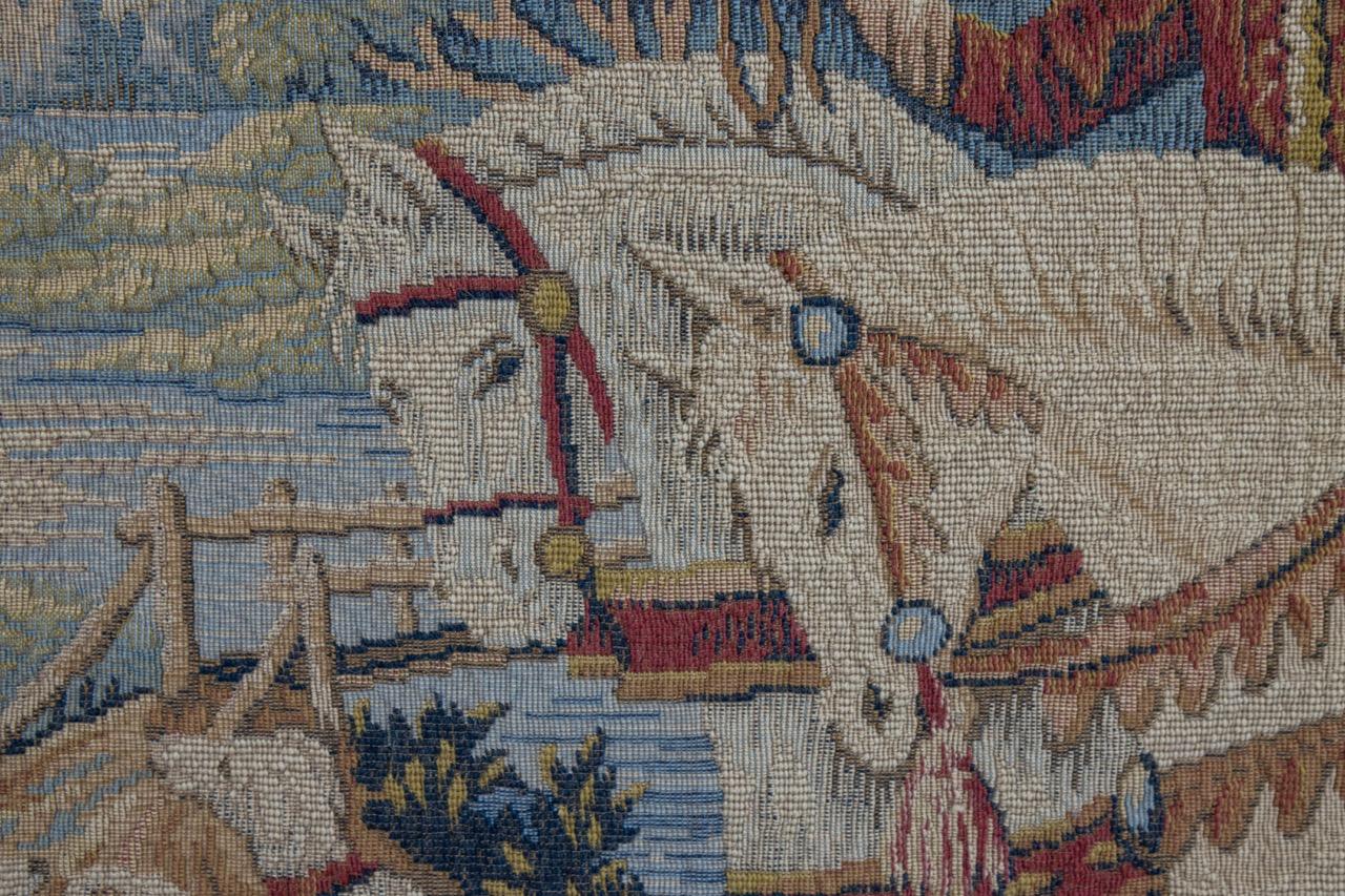 Französischer Vintage-Wandteppich The Royal Hunt von Marc Waymel, The Royal Hunt, 1984 im Angebot 7