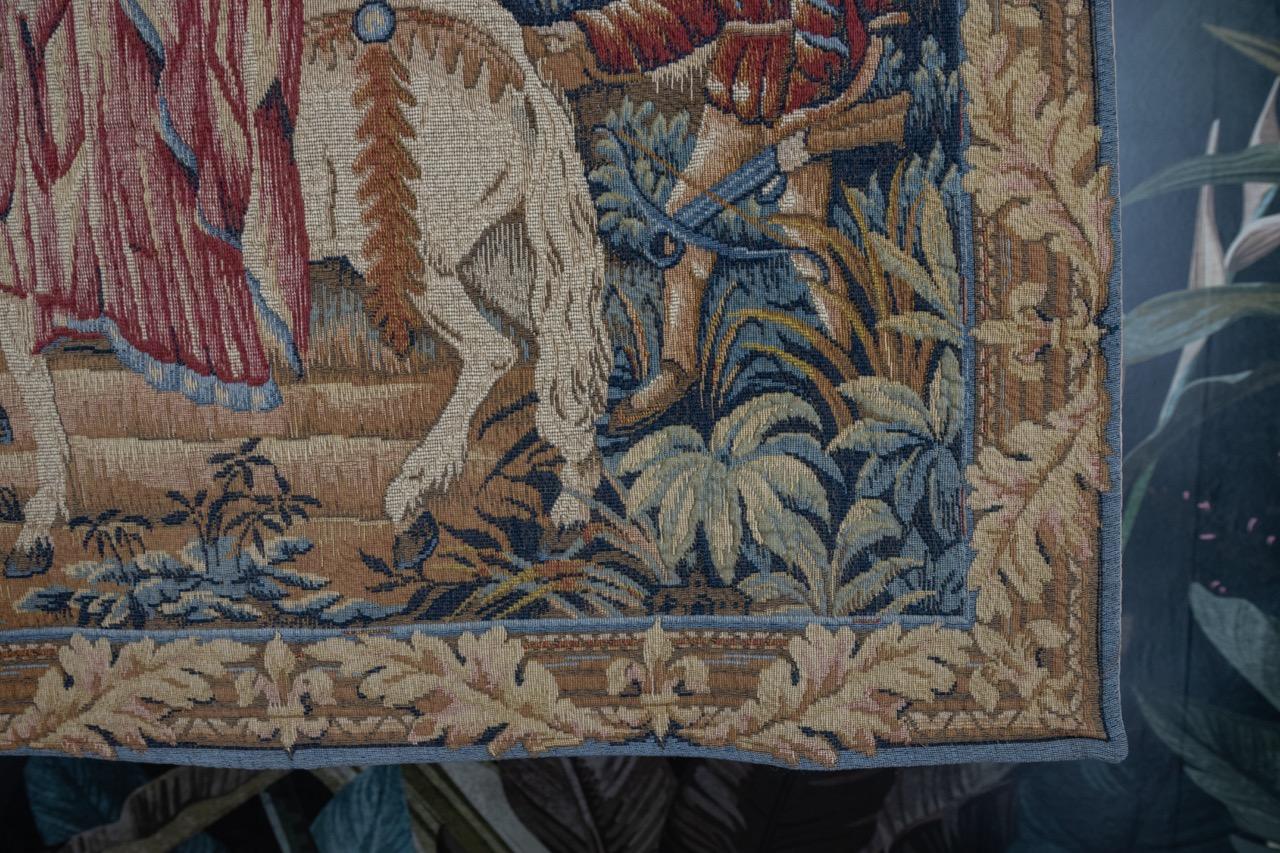 Französischer Vintage-Wandteppich The Royal Hunt von Marc Waymel, The Royal Hunt, 1984 im Angebot 1