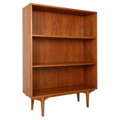French vintage teak bookcase with 2 shelves from the 1960s