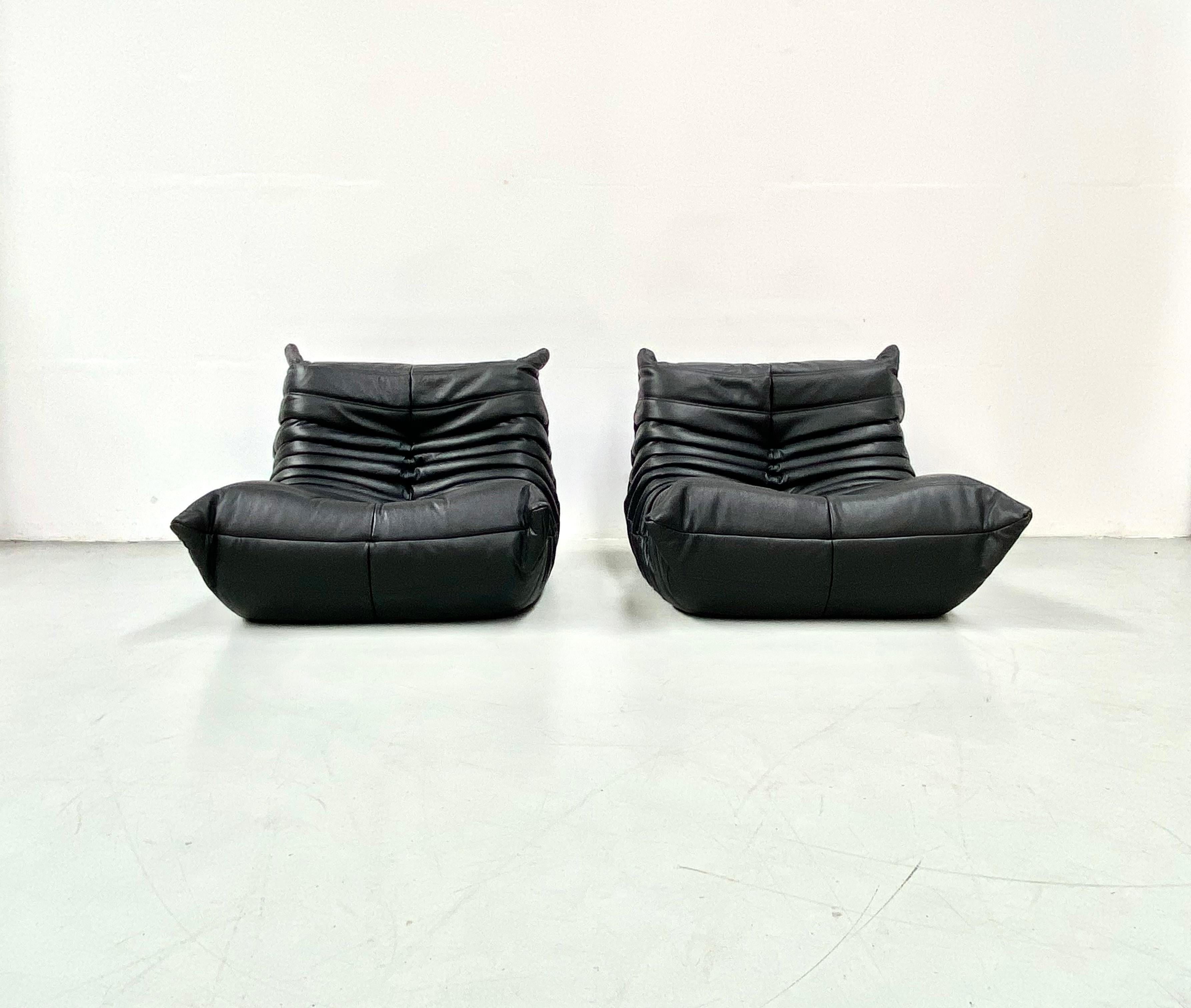 The Togo was designed by Michel Ducaroy in 1973 for Ligne Roset. It is the first chair ever made only of foam and leather. The innerwork consists of foam in 5 different densities.