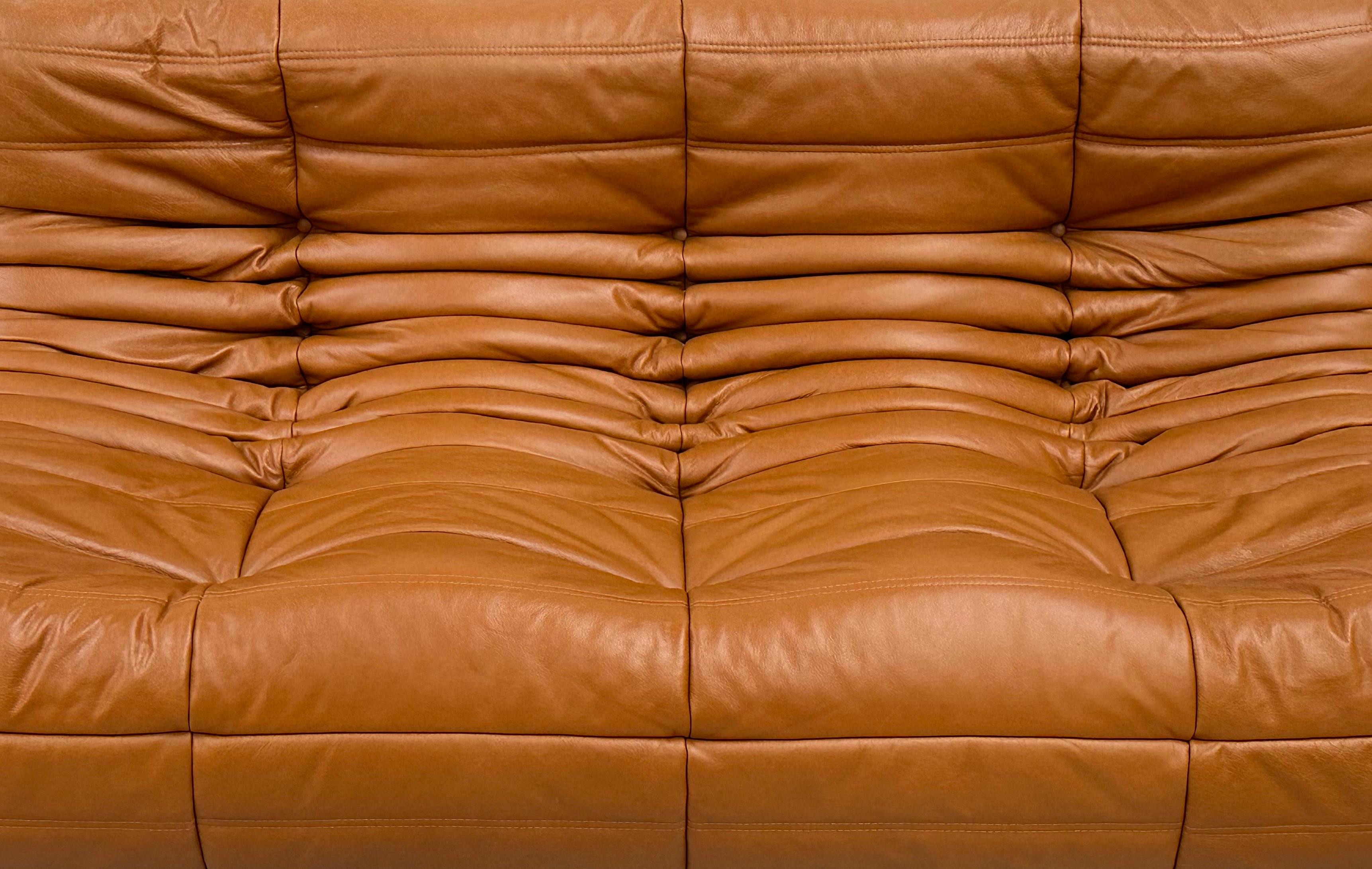 togo sofa brown leather