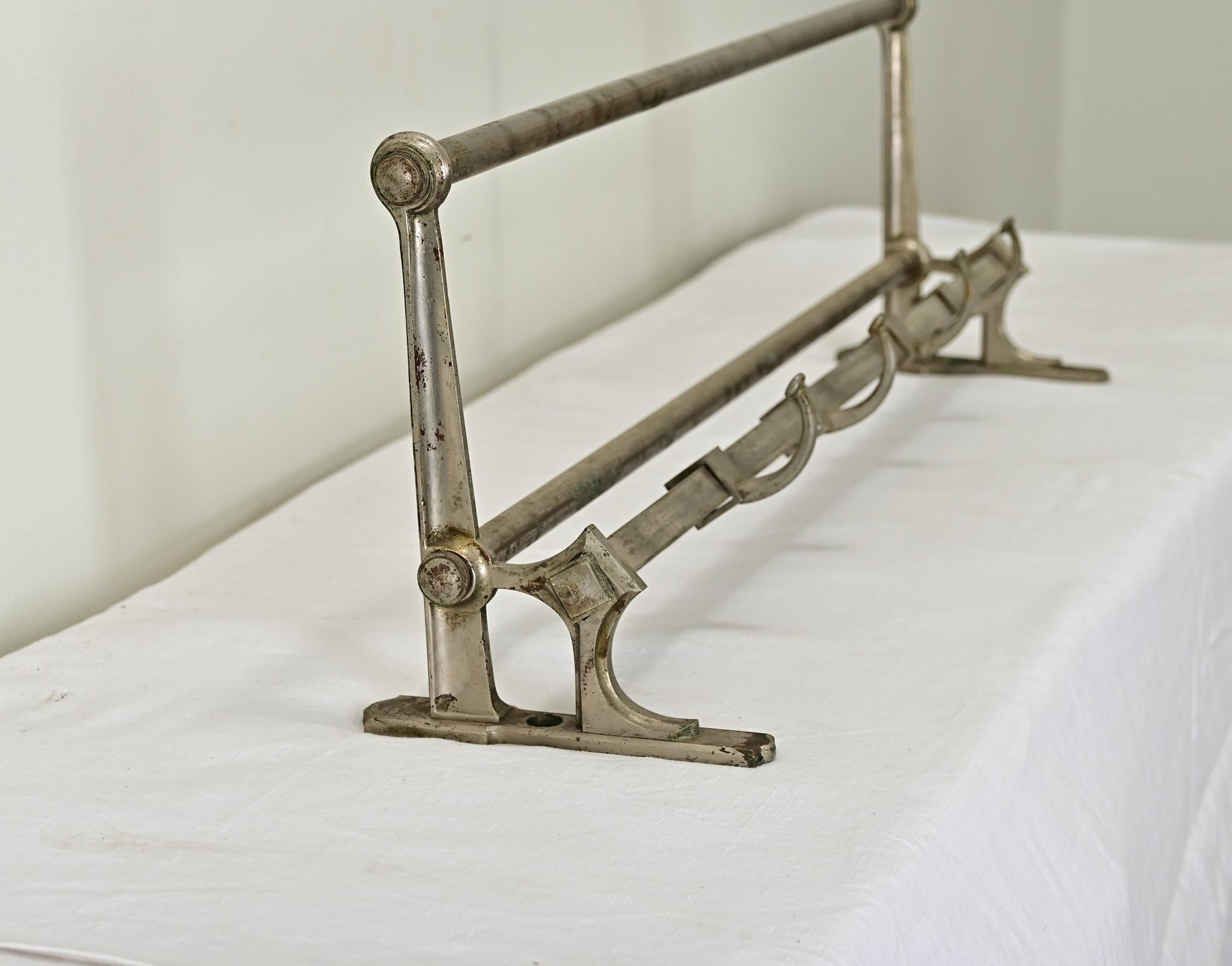 20th Century French Vintage Train Rack for Hats & Coats