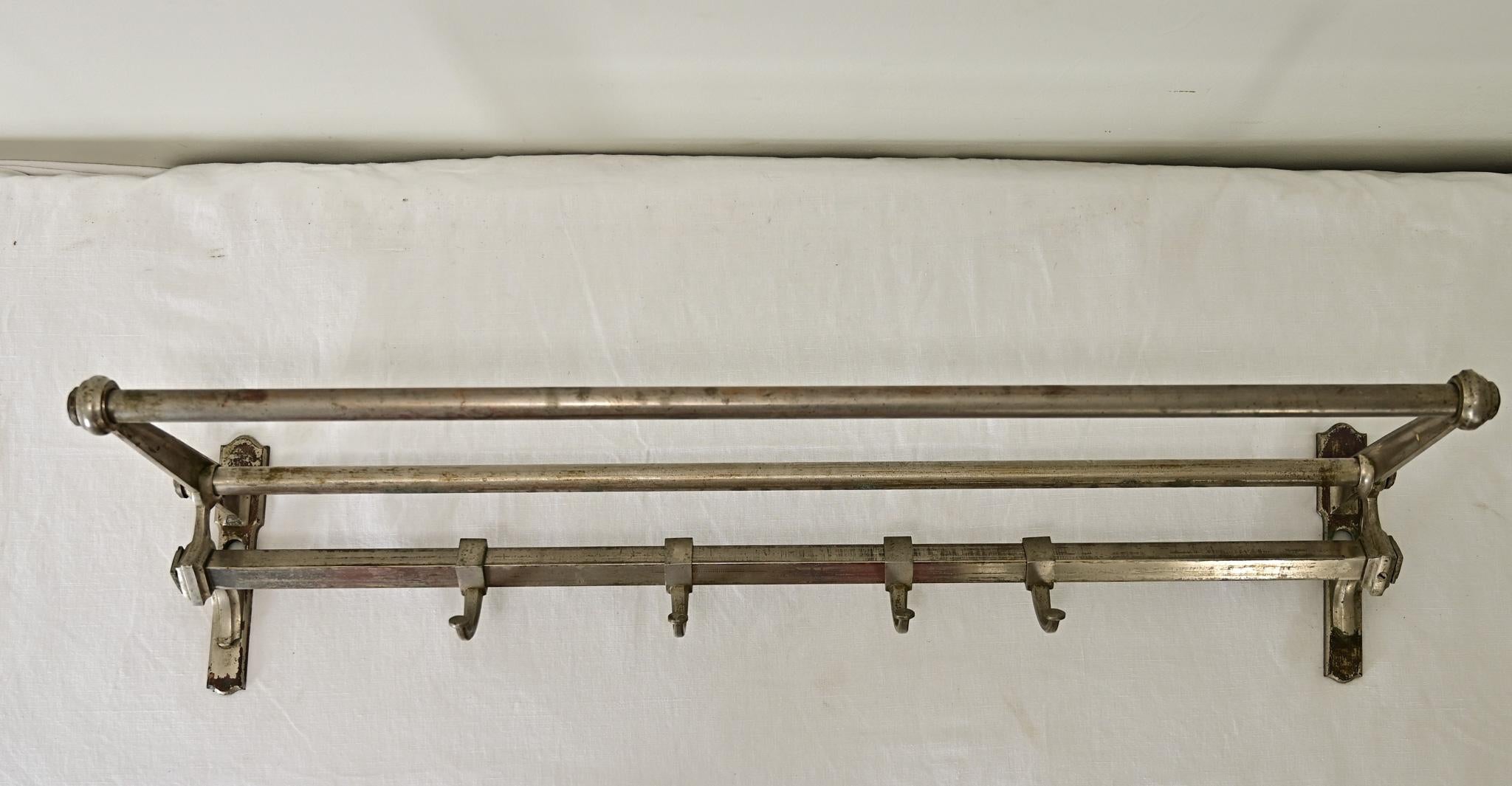 French Vintage Train Rack for Hats & Coats 1