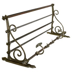 French Vintage Train Rack for Hats & Coats