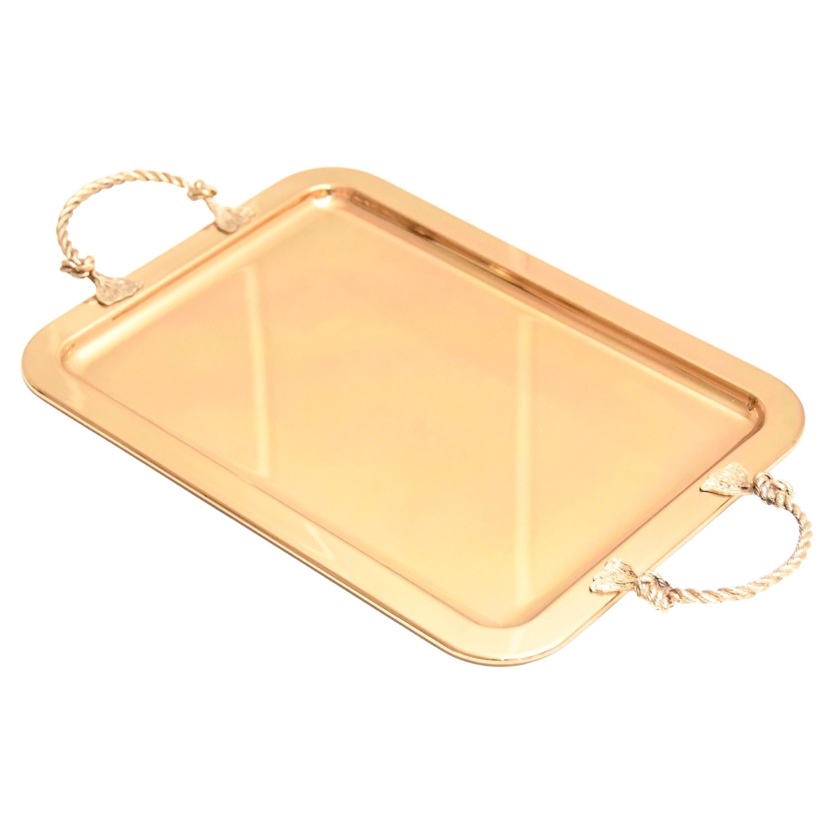 French Vintage Tray Brass tray - France, circa 1970