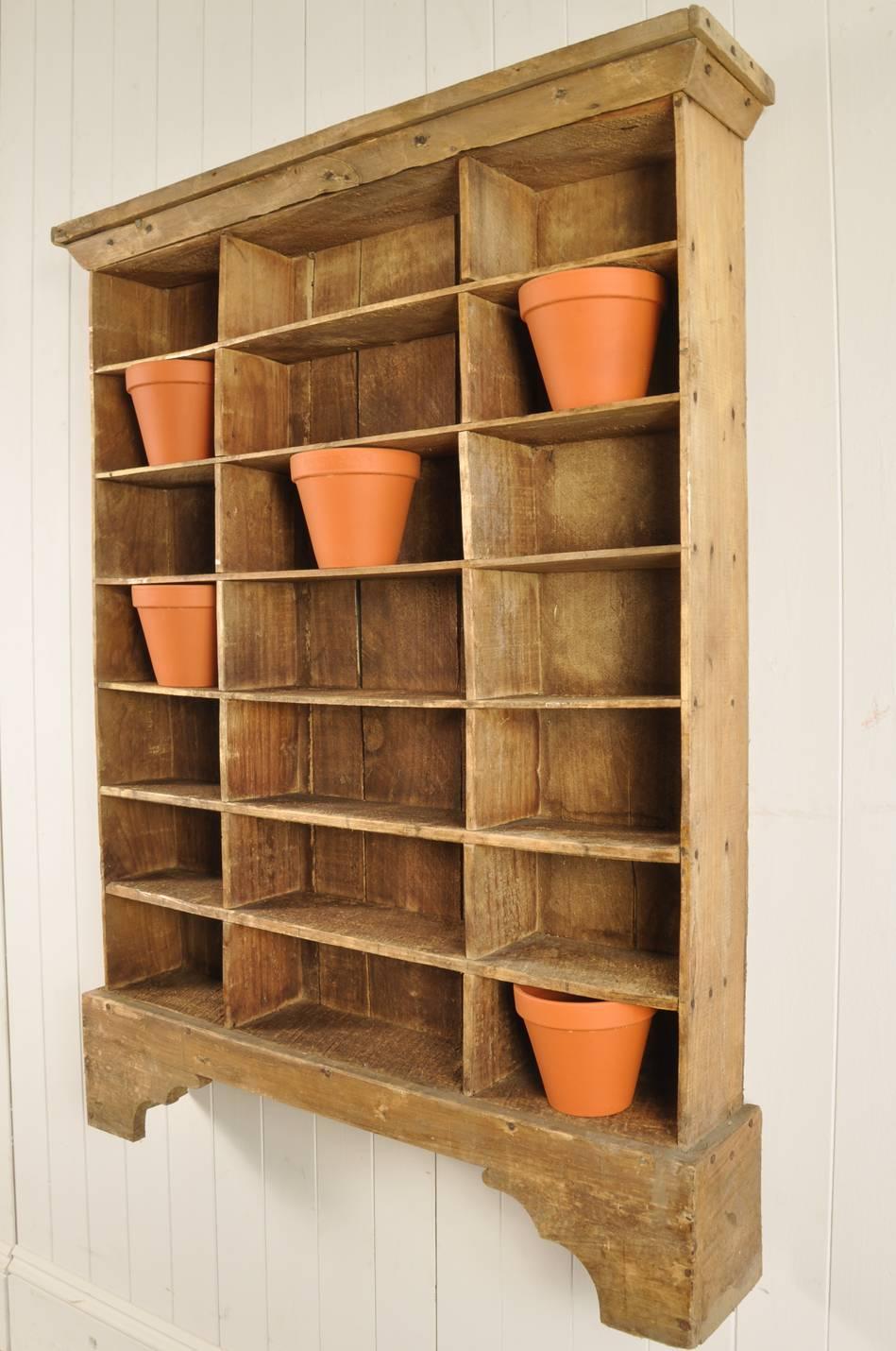 French Vintage Wooden Display Shelves In Good Condition For Sale In Cirencester, Gloucestershire