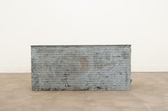 French, Vintage Zinc Farm Trough