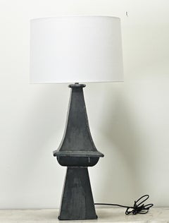 French Vintage Zinc Table Lamp