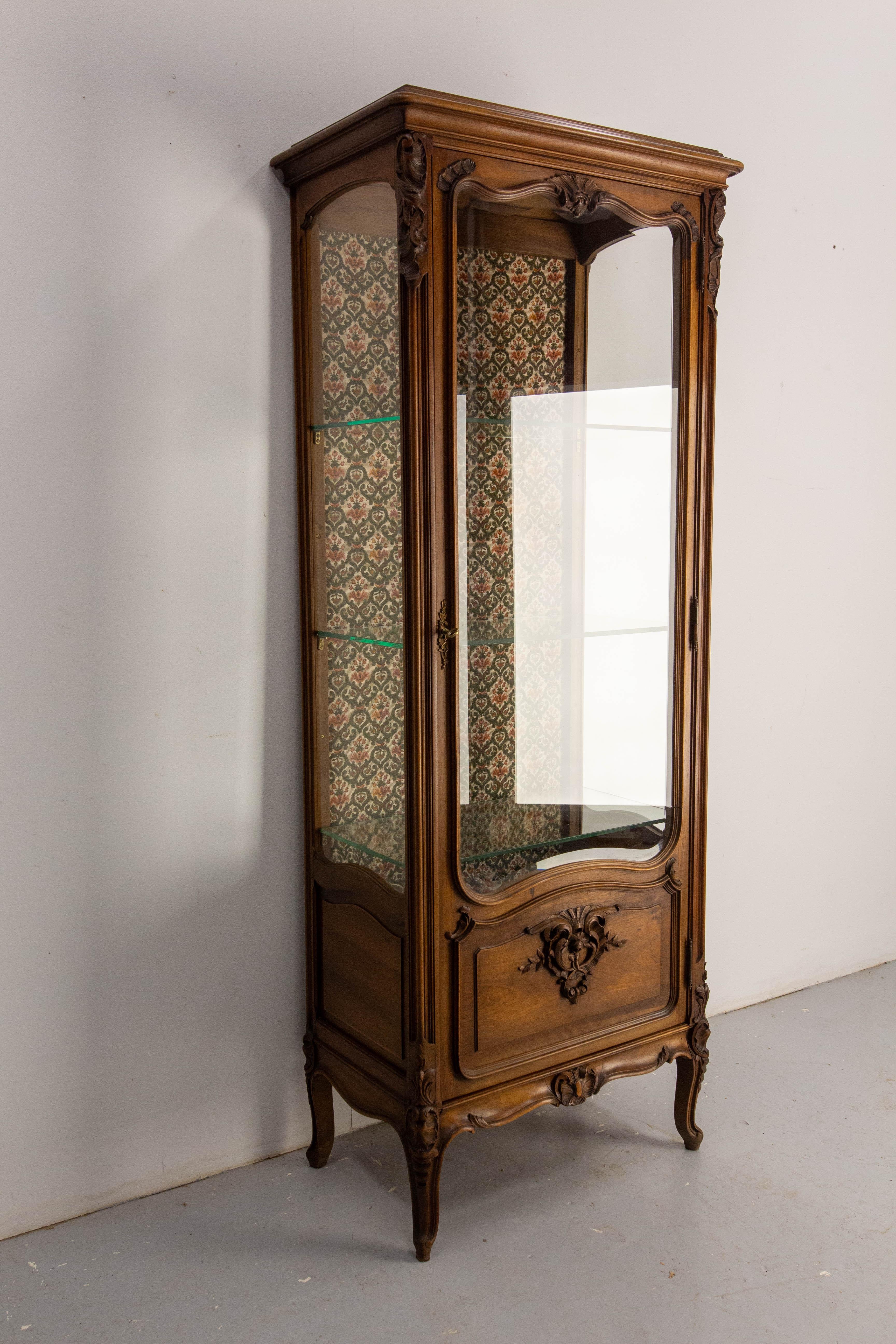 French Vitrine Cabinet Showcase Louis 15 Style Living Room Display ...