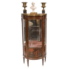 French Vitrine Display Cabinet Painted Vernis Martin, 1870