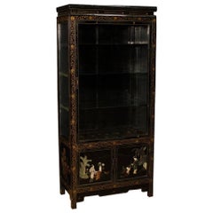 French Vitrine in Lacquered Chinoiserie Wood from 20th Century