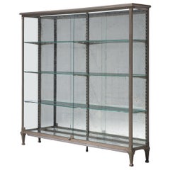 French Vitrine in Metal and Mirrored Glass