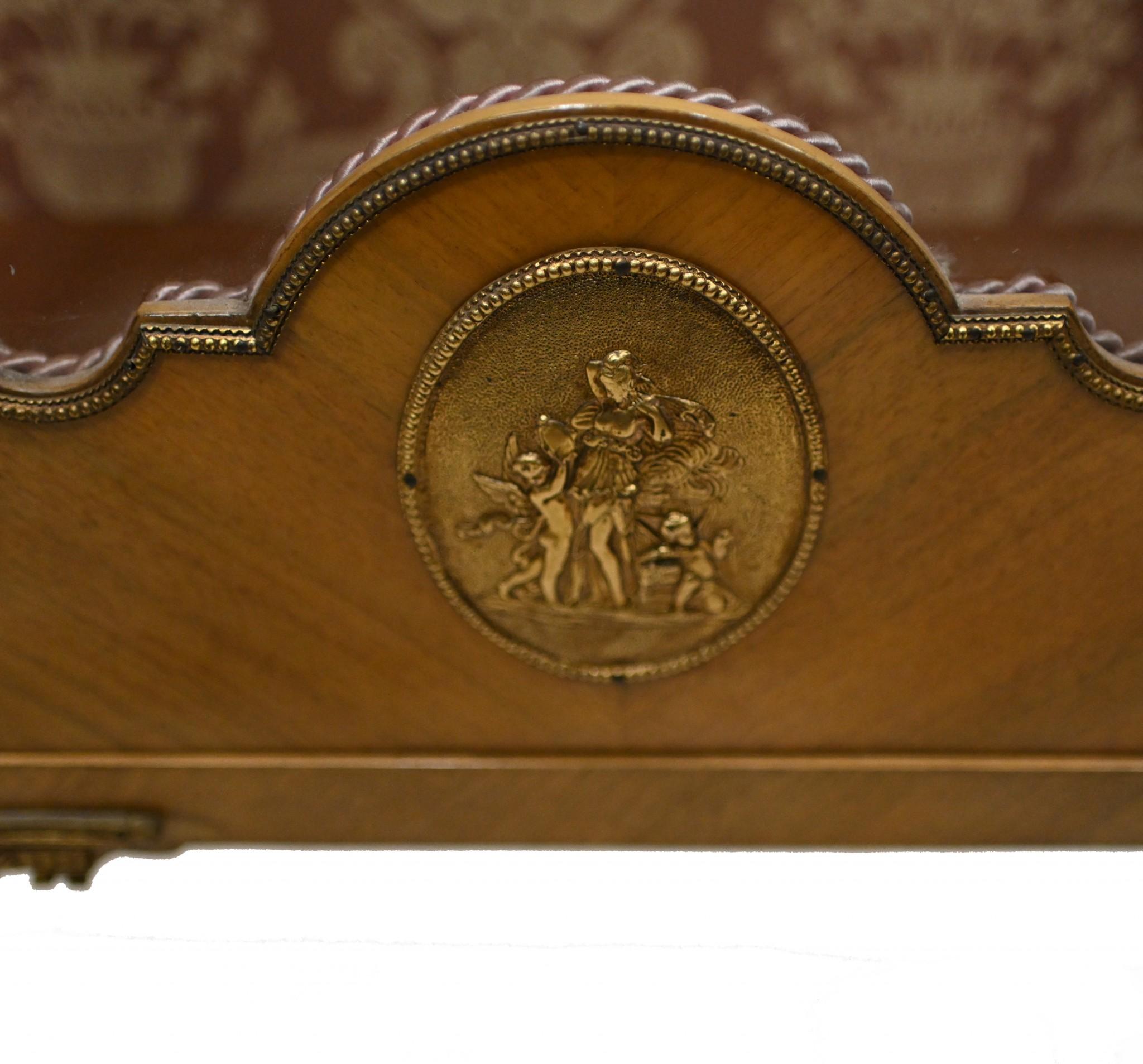 French Vitrine Napoleon III Display Cabinet Satinwood 1880 7