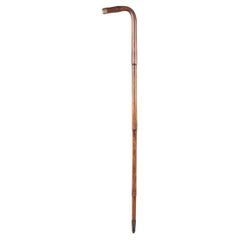 French Walking Cane with L Shaped Handle, 1900s