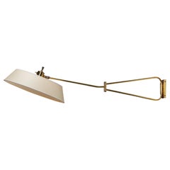 French Wall Lamp Lunel 60's Brass Design Vintage in Style of Robert Mathieu E535