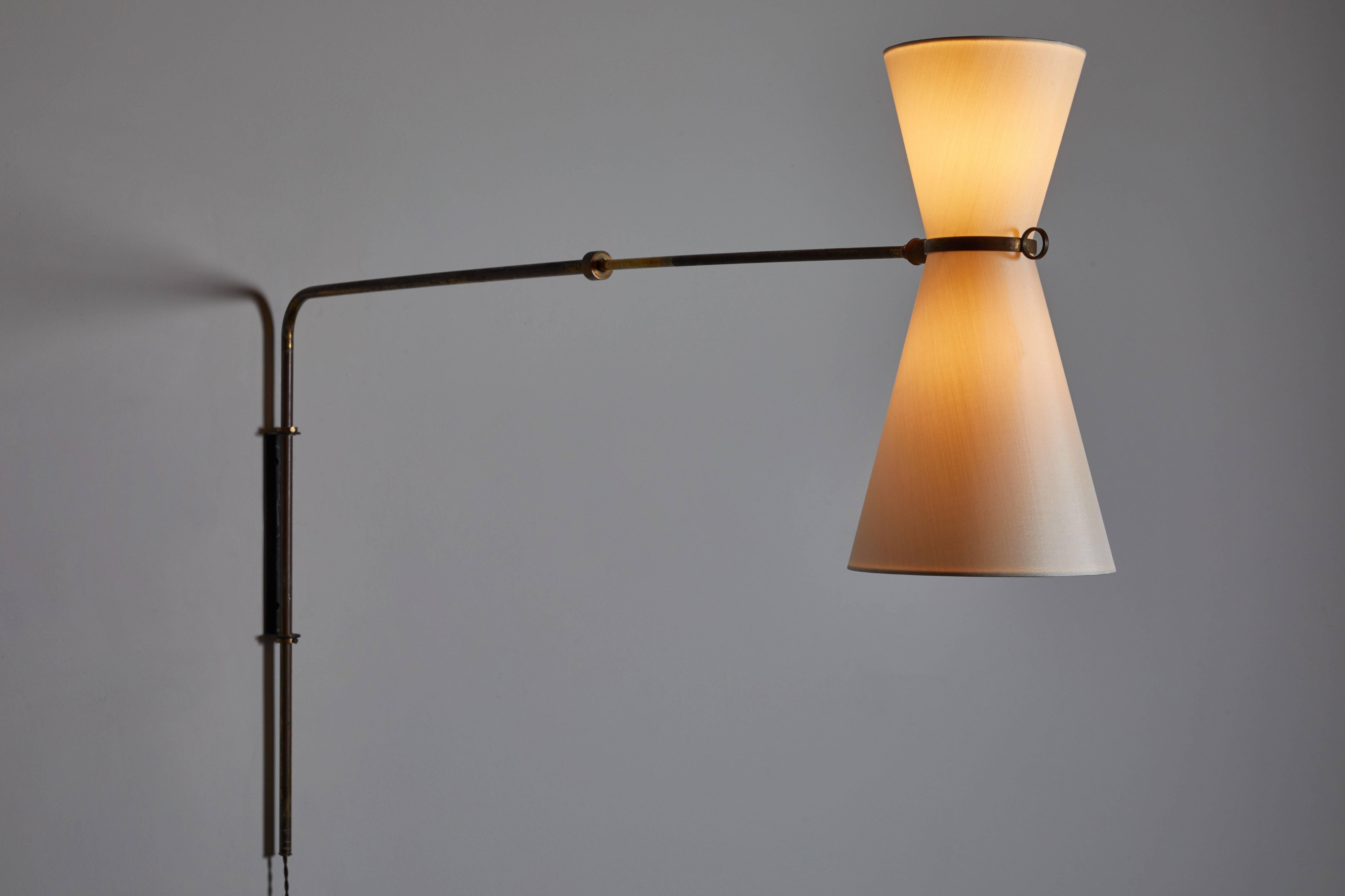 Mid-Century Modern French Wall Light by Lunel