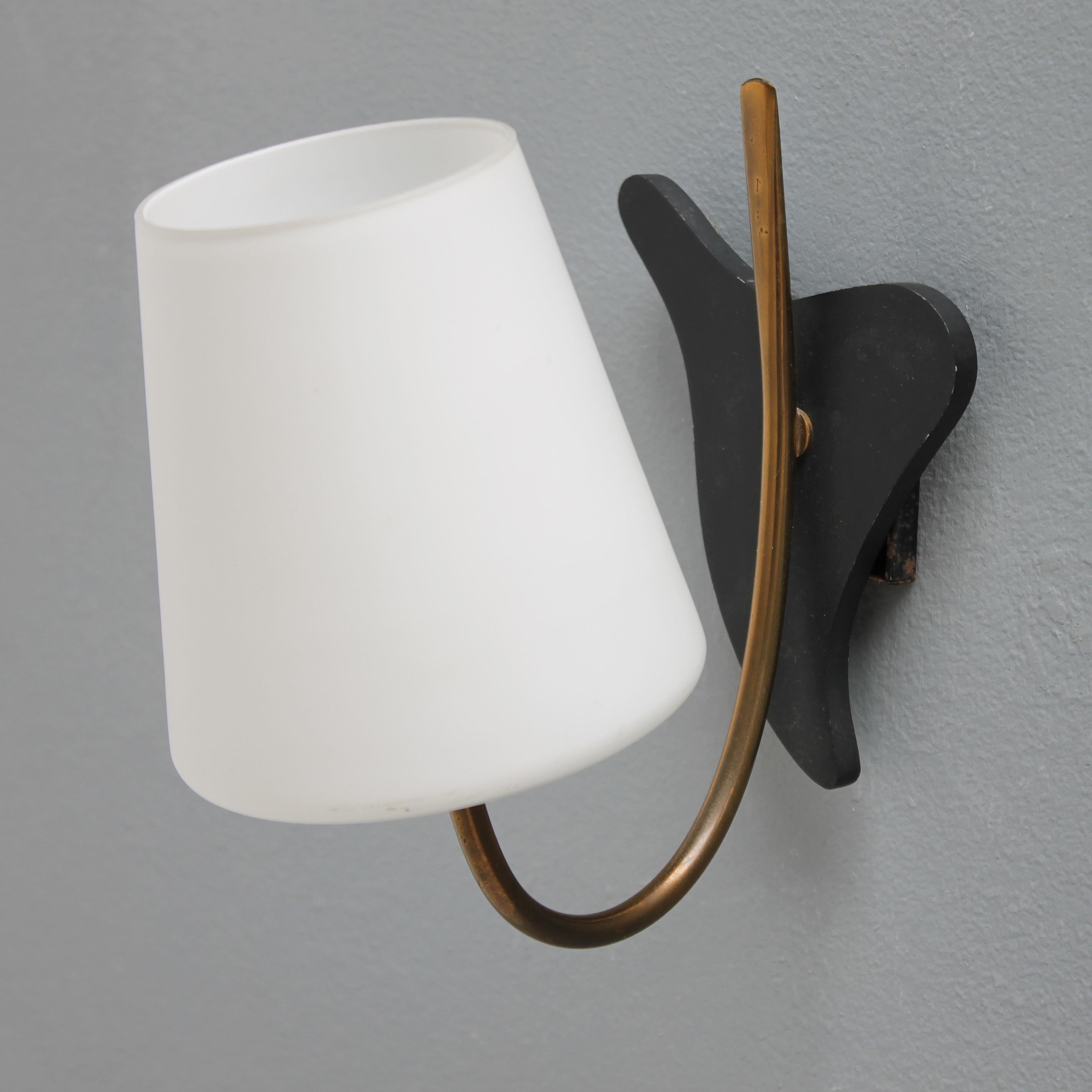 Lacquered French Wall Lights by Maison Lunel