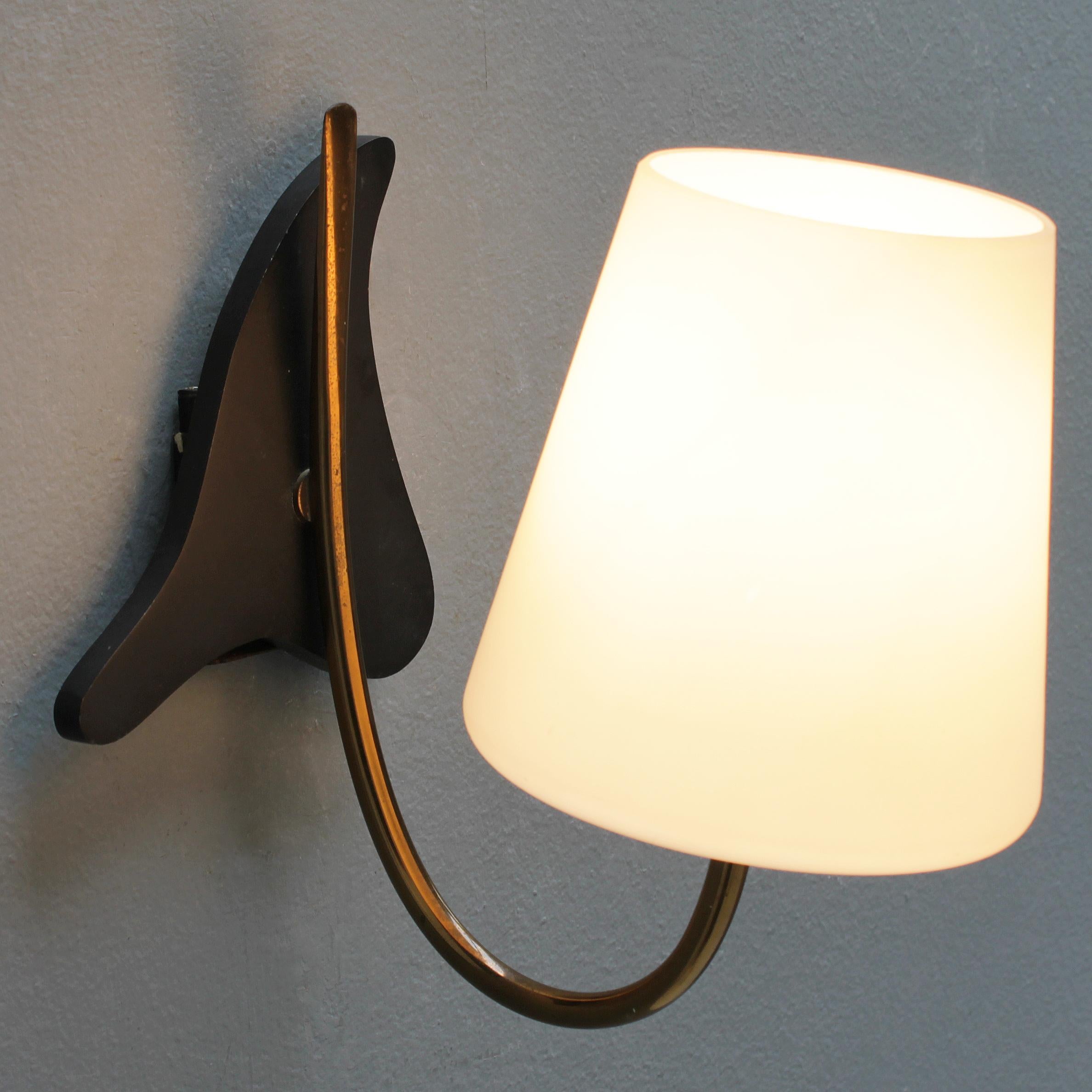 Brass French Wall Lights by Maison Lunel