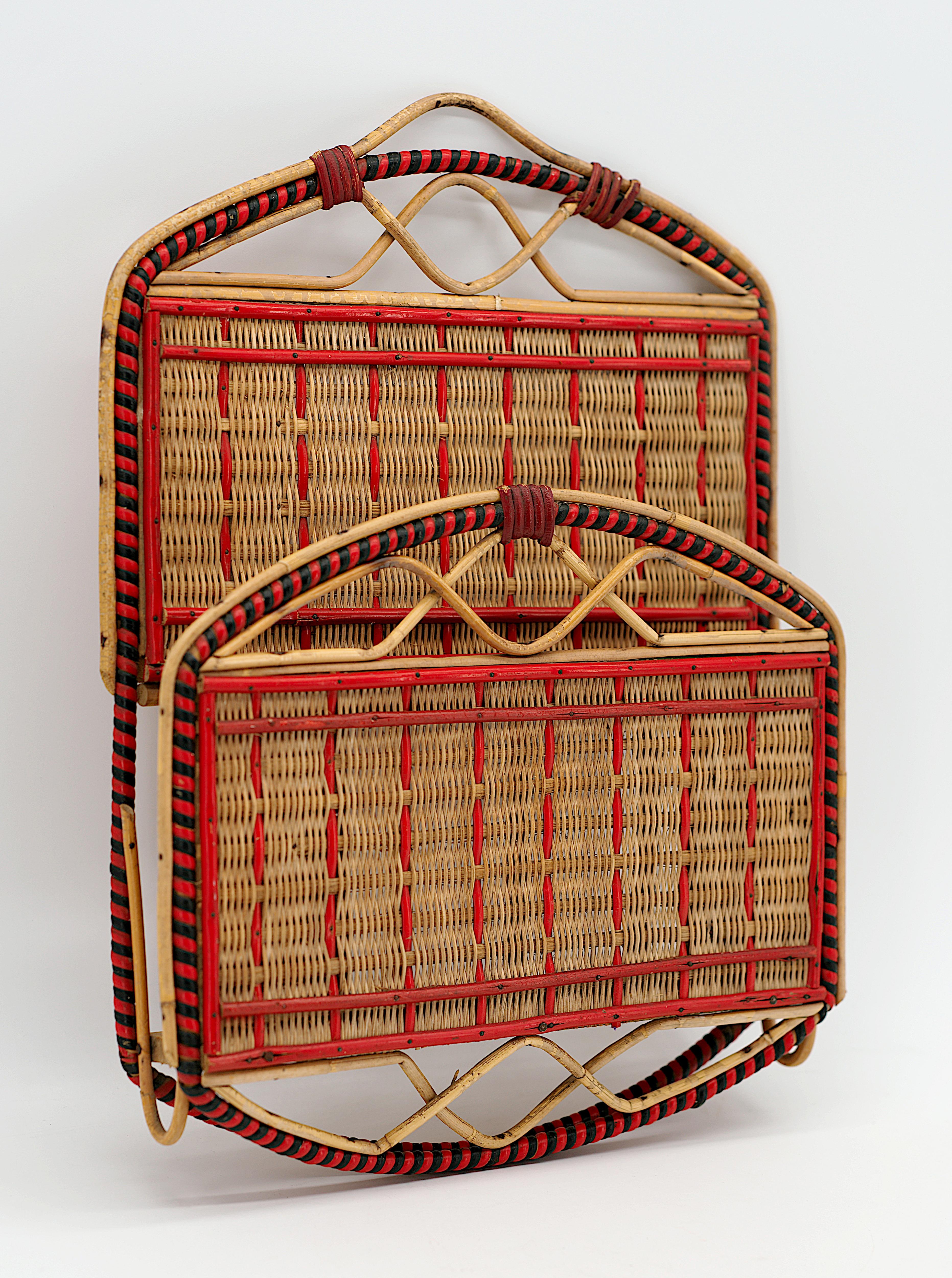 Porte-revues ou porte-lettres mural français, 1920 en vente 1