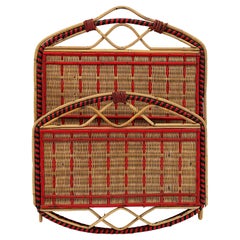 French Wall Magazine or Letter Rack, 1920